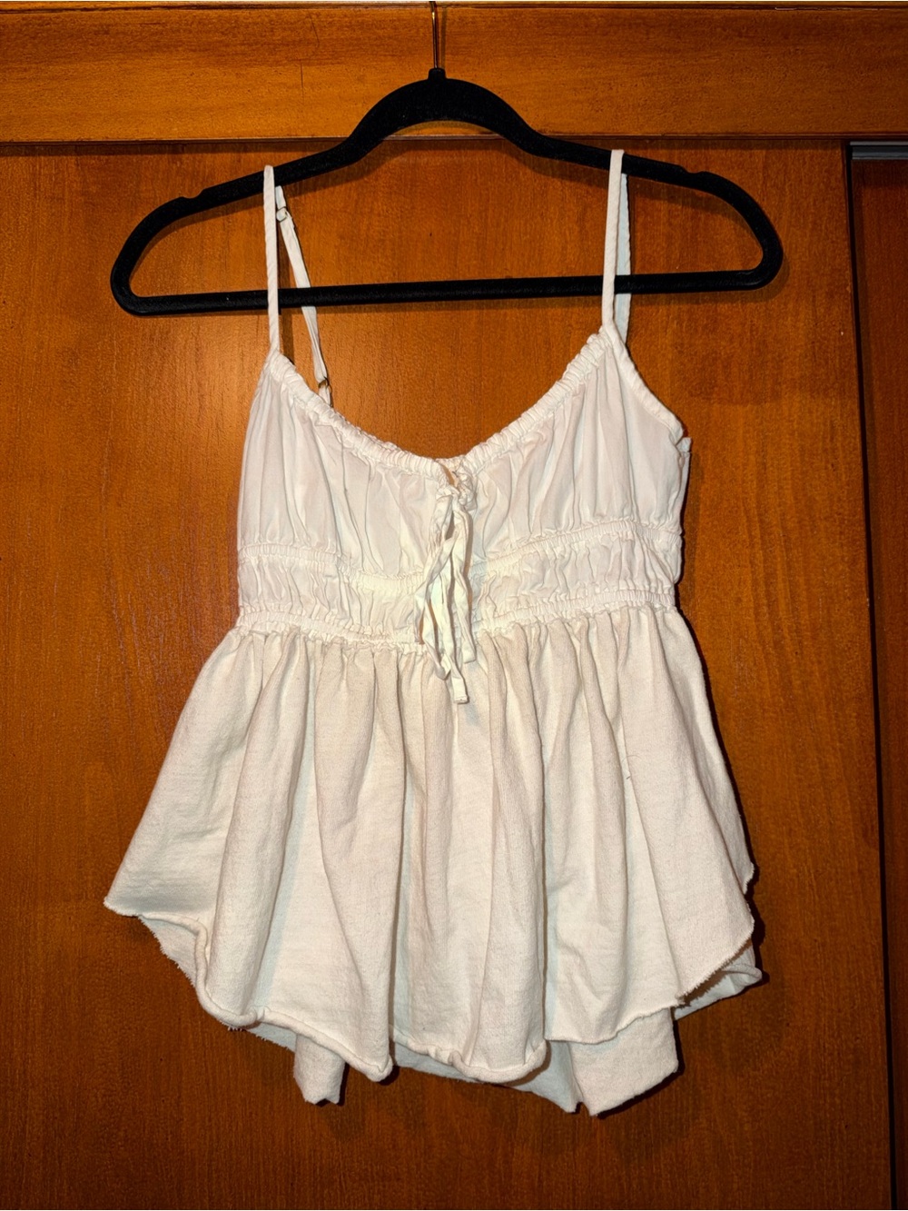 Free People We The Free Scarlett Tank Top White Babydoll Cami